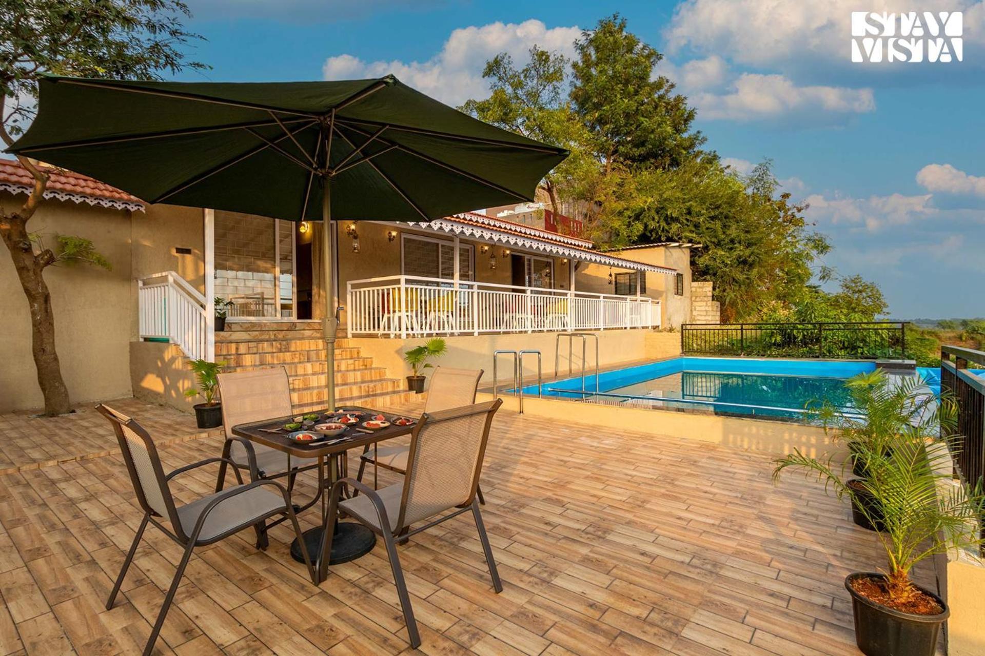 Stayvista'S Harvest Haven - Pool-View Villa With Deck & Machan Near Sula Nashik Εξωτερικό φωτογραφία
